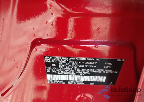 2015 Toyota Rav4 Xle из США, поврежденный, VIN 2T3WFREVXFW192405